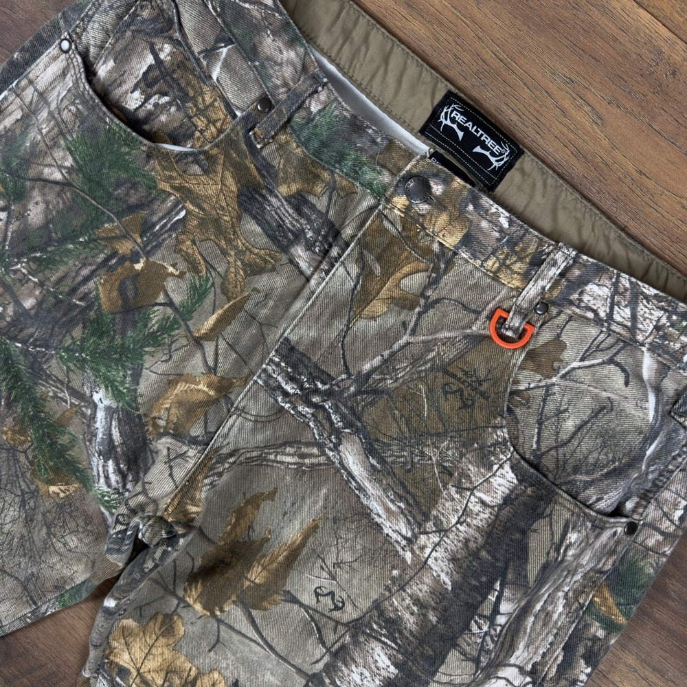 Realtree Xtra Camo Pants Mens 38x32 Straight Leg Cotton Hunting‎ Denim 5458-5-RT